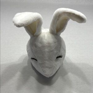 White Plush Bunny wall decor
